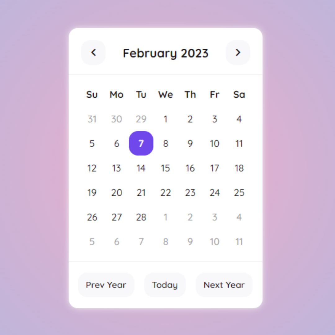 Learn How to Build a Dynamic Calendar with HTML CSS and JavaScript